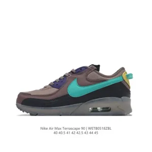 Nike Air Max Terrascape 90 Vintage Sneakers with Air Cushioning and Thick Sole