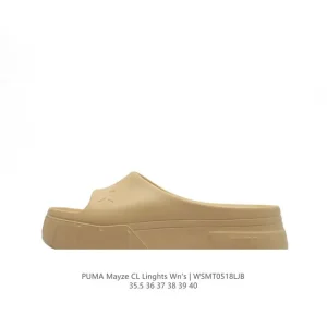 PUMA Unisex Summer Retro Slide Sandals with Thick Sole and Large Logo