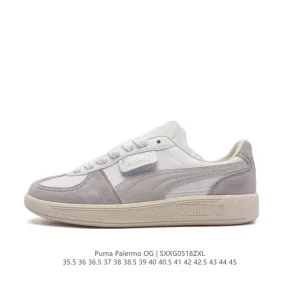 PUMA Palermo OG Army Trainer Vintage Leather Low Cut Sneakers