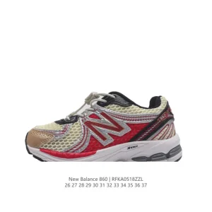 New Balance ML860 V2 Kids Vintage Running Shoes with Cushioning and Arch Support