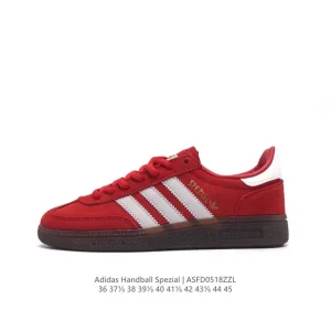 Adidas Handball Spezial Vintage Leather Court Sneakers for Men and Women
