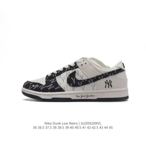 Nike Dunk Low Retro MLB Collaboration Double Laces Skate Shoes