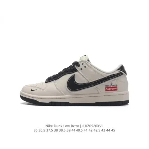 Supreme x Nike Dunk Low Skateboarding Shoes for Men and Women