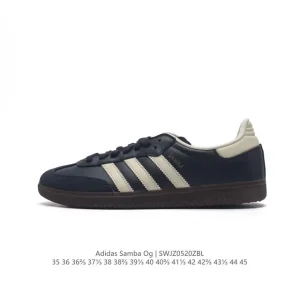 Adidas Samba OG Shoes Classic Leather Sneakers White T-toe