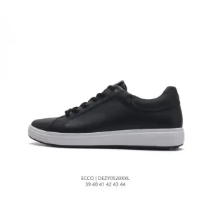 ECCO Dezy0520 Men's White Leather Platform Sneakers