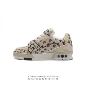 Louis Vuitton Trainer Sneaker Low Top Fashion Luxury Shoes