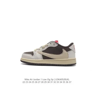 Jordan Air 1 Low OG SP Military Blue Reverse Swoosh Kids Shoes