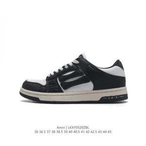 Amiri Skeleton Low Top Sneakers Bone Shoes for Men and Women
