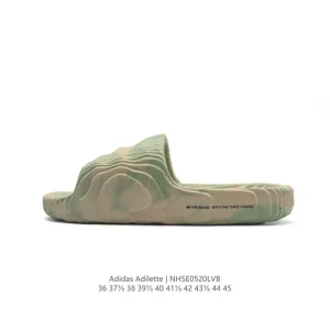 Adidas Original Adilette 22 Slide Sandal with 3D Printed Design