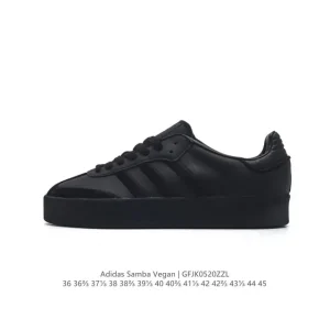 Adidas Samba Vegan Leather Sneakers White Gum Sole Retro Style