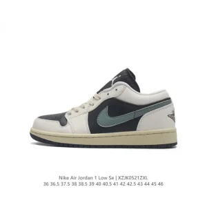 Jordan Air Jordan 1 Low Retro Basketball Shoes with Air Cushion