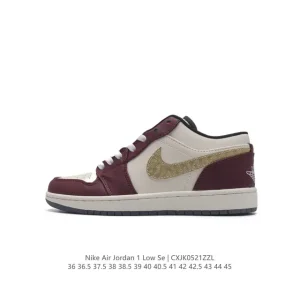 Jordan Air Jordan 1 Low Retro Leather Basketball Shoes FJ5735