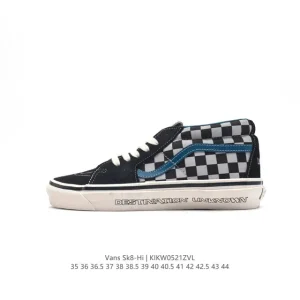 Vans Sk8-Hi Blue High Top Skate Shoes for Men and Women