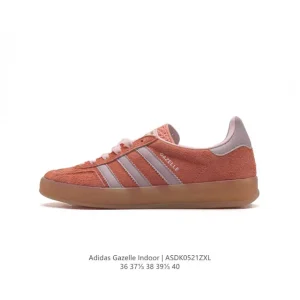 Adidas Originals Gazelle Indoor Retro Suede Sneakers with Gum Sole