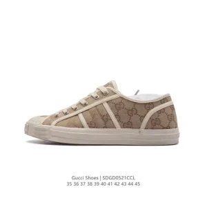 Gucci Tennis 1977 Canvas Sneaker Classic Vintage Unisex Shoes