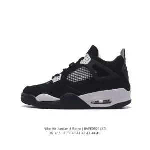 Jordan Air 4 Retro OG Black Cement Men's Basketball Shoes