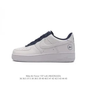 Nike Air Force 1 07 Low White Leather Casual Sneakers for Men and Women