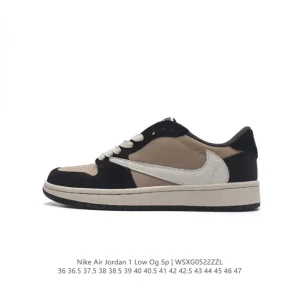 Jordan Air 1 Low OG SP Military Blue Reverse Swoosh Sneakers