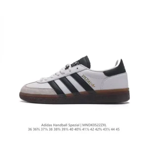 Adidas Handball Spezial Classic Retro Leather Sneakers with Rubber Sole