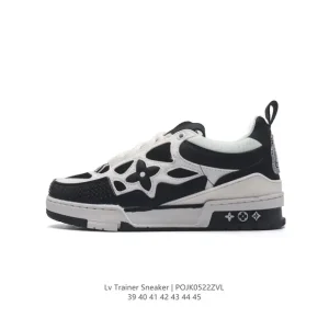 Louis Vuitton Trainer Sneaker Low Top Luxury Fashion Athletic Shoes for Men