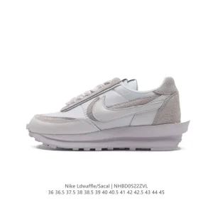 Nike Sacai Waffle Deconstructed Double Swoosh Running Shoes