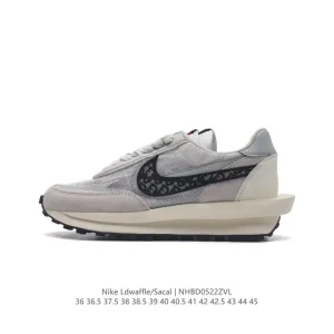 Sacai x Nike LDWaffle Double Swoosh Sneakers
