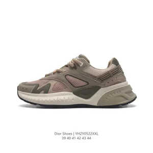 Dior Men's Low-Top Retro Vintage Style Casual Sneakers