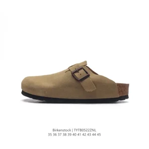 Birkenstock Boston VL Suede Leather Cork Footbed Shoes