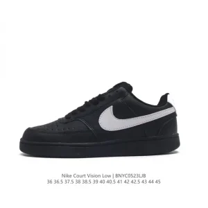 Nike Court Vision Low Vintage Leather Basketball Sneakers for Men and Women