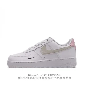 Nike Air Force 1 Low 07 White Leather Sneakers for Men and Women
