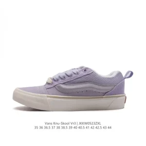 Vans Knu Skool VR3 LX Bread Shoe Fat Logo Suede Retro Skate