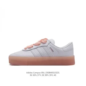 Adidas Campus 00S Unisex Retro Bread Shoe in White and Black