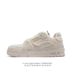 Louis Vuitton Trainer Sneaker Low Fashion Thick Sole Leather Shoes