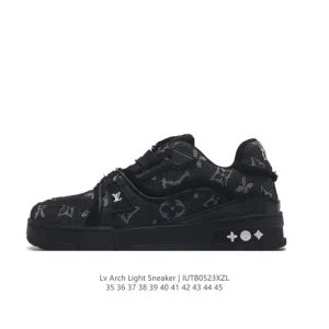 Louis Vuitton Trainer Sneaker Low Fashion Thick Sole Leather Shoes