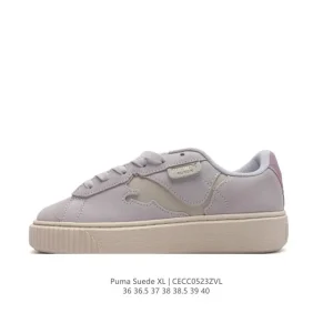 PUMA Suede XL Low-Top Retro Sneakers with Thick Sole