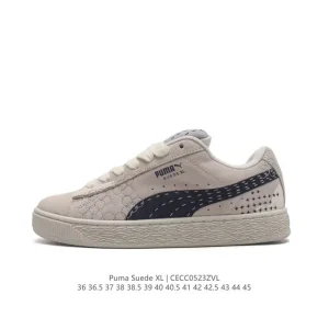 PUMA Suede XL Low Top Retro Lightweight Breathable Sneakers with Thick Sole
