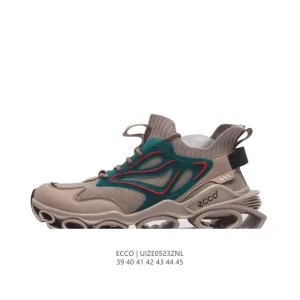 ECCO Men's Outdoor Hiking Sneakers Lightweight Breathable Lace-Up Shoes