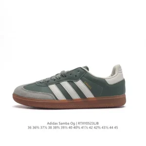 Adidas Samba OG Leather Shoes Classic White Sneakers