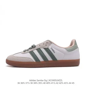 Adidas Samba OG Shoes Classic White Leather T-Toe Sneakers
