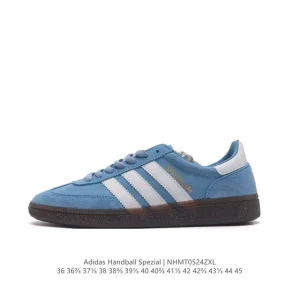 Adidas Handball Spezial Classic Leather Retro Sneakers with Three Stripes