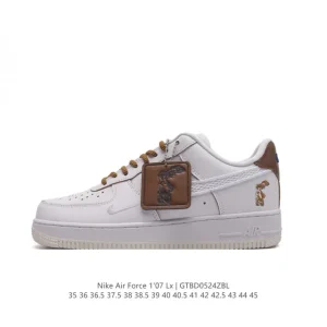 Nike Air Force 1 Low Victory Goddess White Brown Sneakers