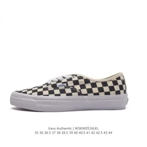 Vans Authentic Checkerboard Classic Canvas Skate Shoes