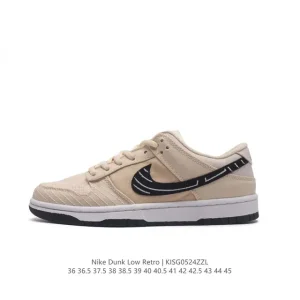 Nike SB Dunk Low Pro CT5053-001 Vintage Leather Skateboarding Shoes