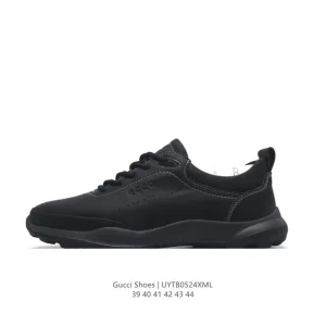 ECCO Men's Outdoor Casual Sneakers Lightweight Breathable Lace-Up Shoes