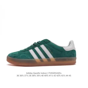 Adidas Originals Gazelle Indoor Retro Suede Sneakers with Gum Sole