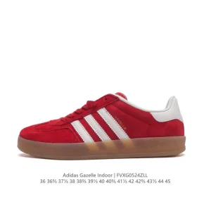 Adidas Originals Gazelle Indoor Retro Suede Sneakers with Gum Sole