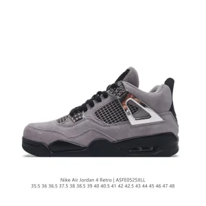 Jordan Air 4 Retro OG Black Cement Men's Basketball Shoes