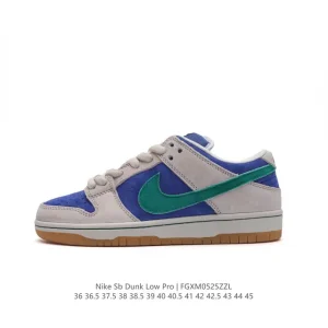 Nike SB Dunk Low Pro HF3704-001 Vintage Leather Skateboarding Shoes