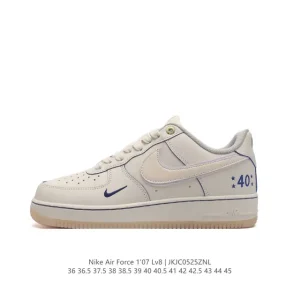 Nike Air Force 1 07 Low White Leather Sneakers for Men and Women