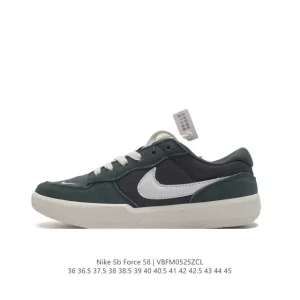 Nike SB Force 58 Skateboarding Shoes with Cupsole and Leather Upper